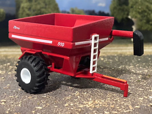 1/64 EZ Trail 510 Grain Cart Red Tractor Tread Tires